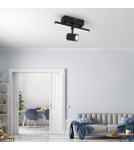 Paul Neuhaus Barik Lampa Sufitowa Czarny 6523-18