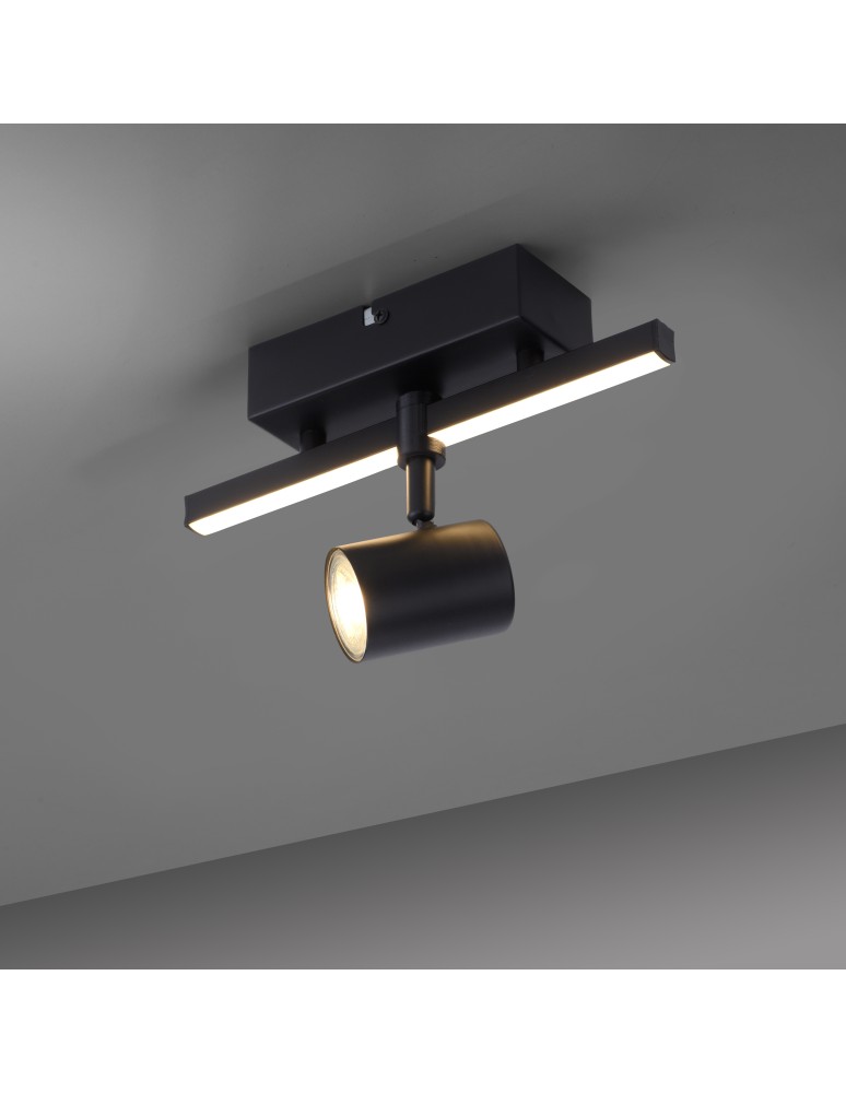 Paul Neuhaus Barik Lampa Sufitowa Czarny 6523-18