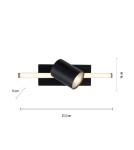 Paul Neuhaus Barik Lampa Sufitowa Czarny 6523-18