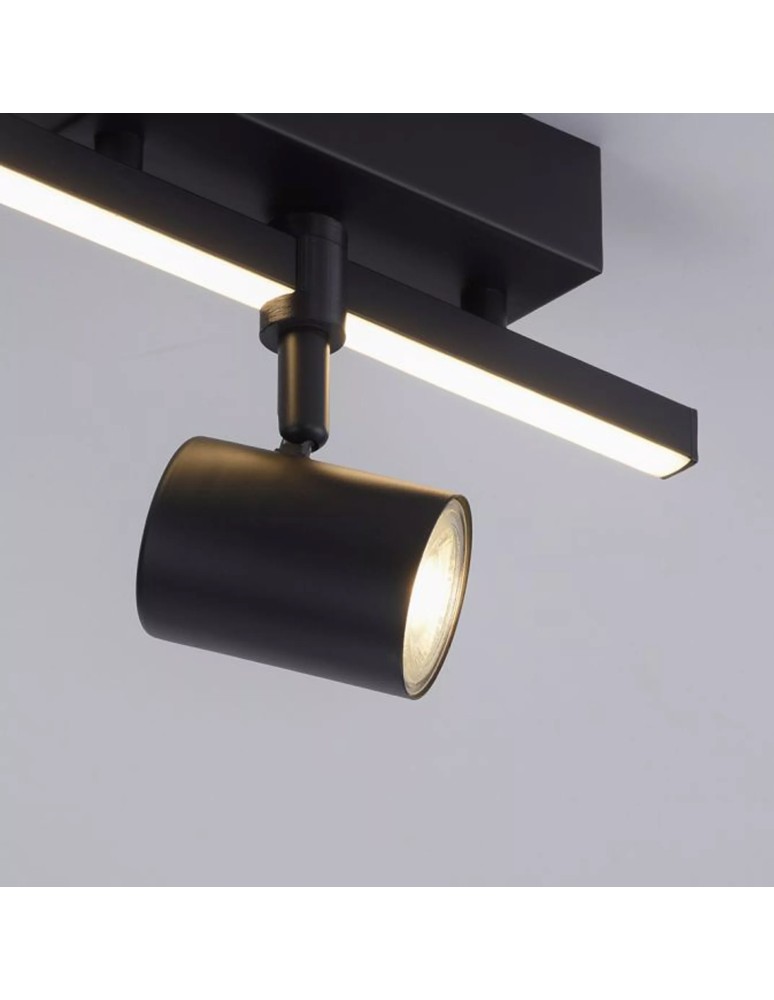 Paul Neuhaus Barik Lampa Sufitowa Czarny 6523-18
