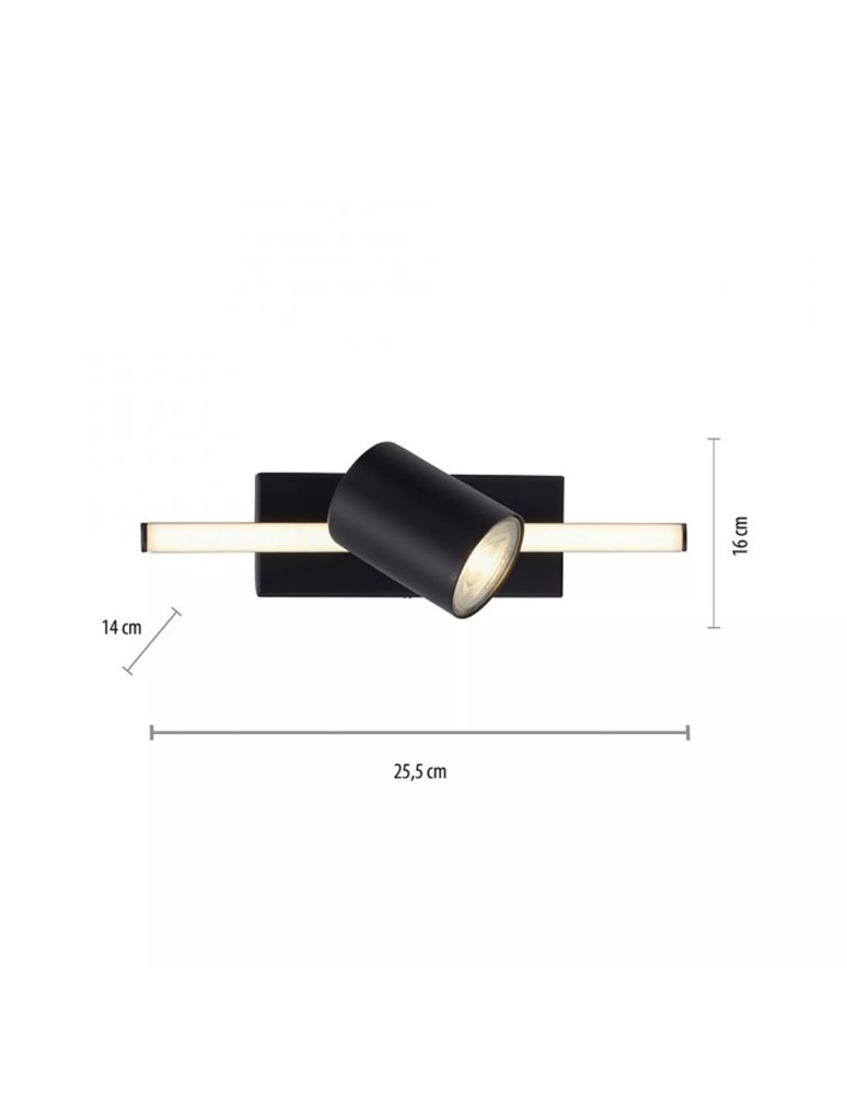 Paul Neuhaus Barik Lampa Sufitowa Czarny 6523-18