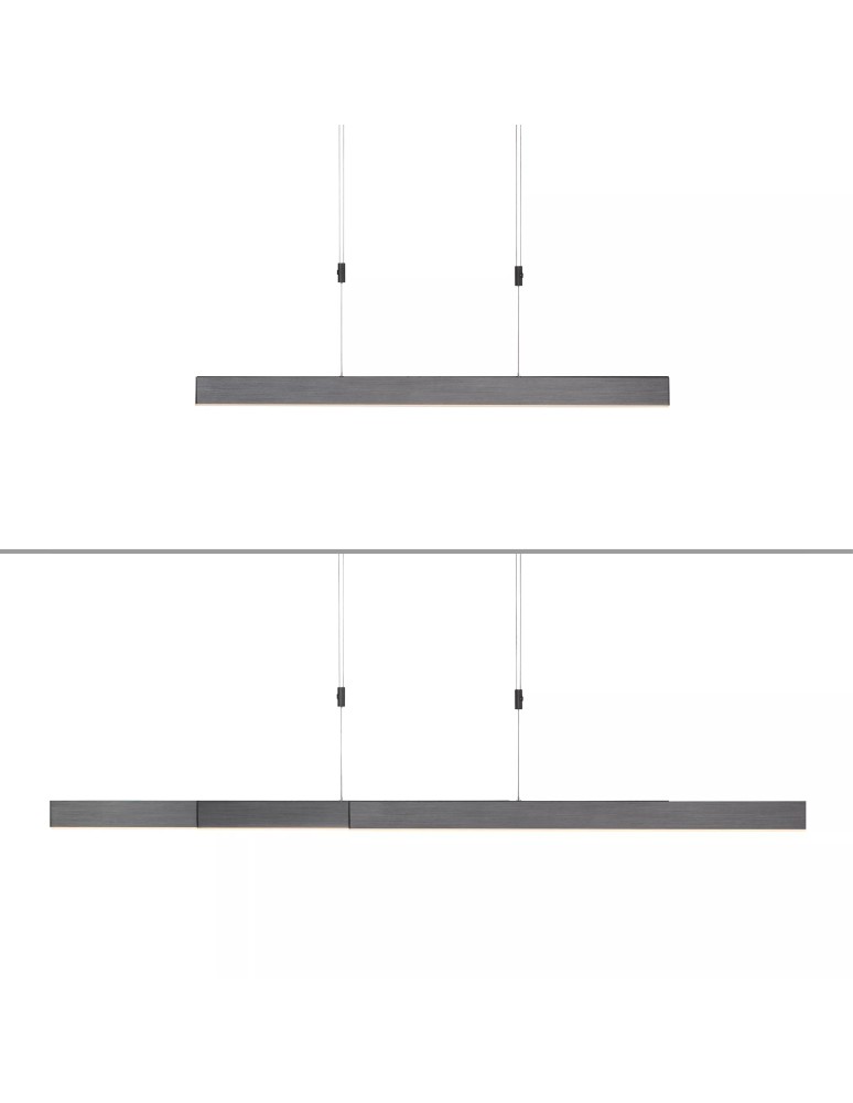 Paul Neuhaus Pure-Moto Lampa Wisząca Szary 2525-15