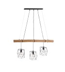Paul Neuhaus Edgar Lampa Wisząca Czarny/Drewno 15503-18
