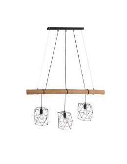 Paul Neuhaus Edgar Lampa Wisząca Czarny/Drewno 15503-18 - product 2