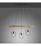 Paul Neuhaus Edgar Lampa Wisząca Czarny/Drewno 15503-18