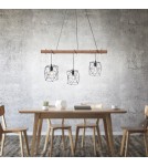 Paul Neuhaus Edgar Lampa Wisząca Czarny/Drewno 15503-18