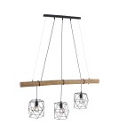 Paul Neuhaus Edgar Lampa Wisząca Czarny/Drewno 15503-18