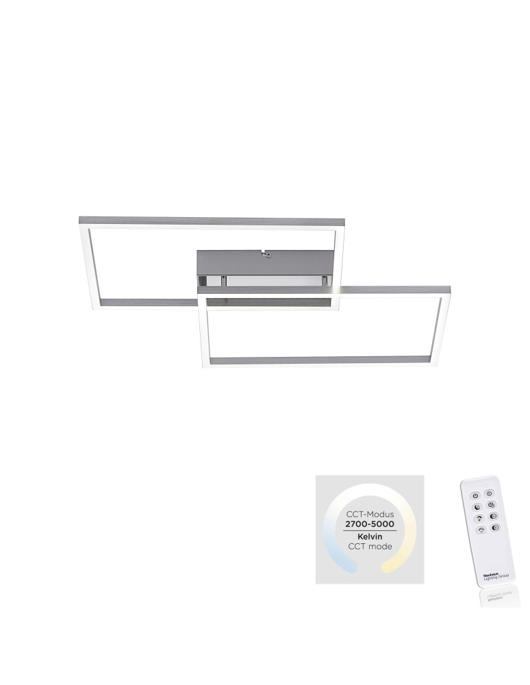 Paul Neuhaus Iven Lampa Sufitowa Stalowy 14018-55