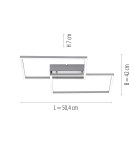 Paul Neuhaus Iven Lampa Sufitowa Stalowy 14018-55