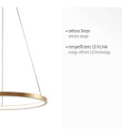 Paul Neuhaus Circle Lampa Wisząca Złoty 11522-12