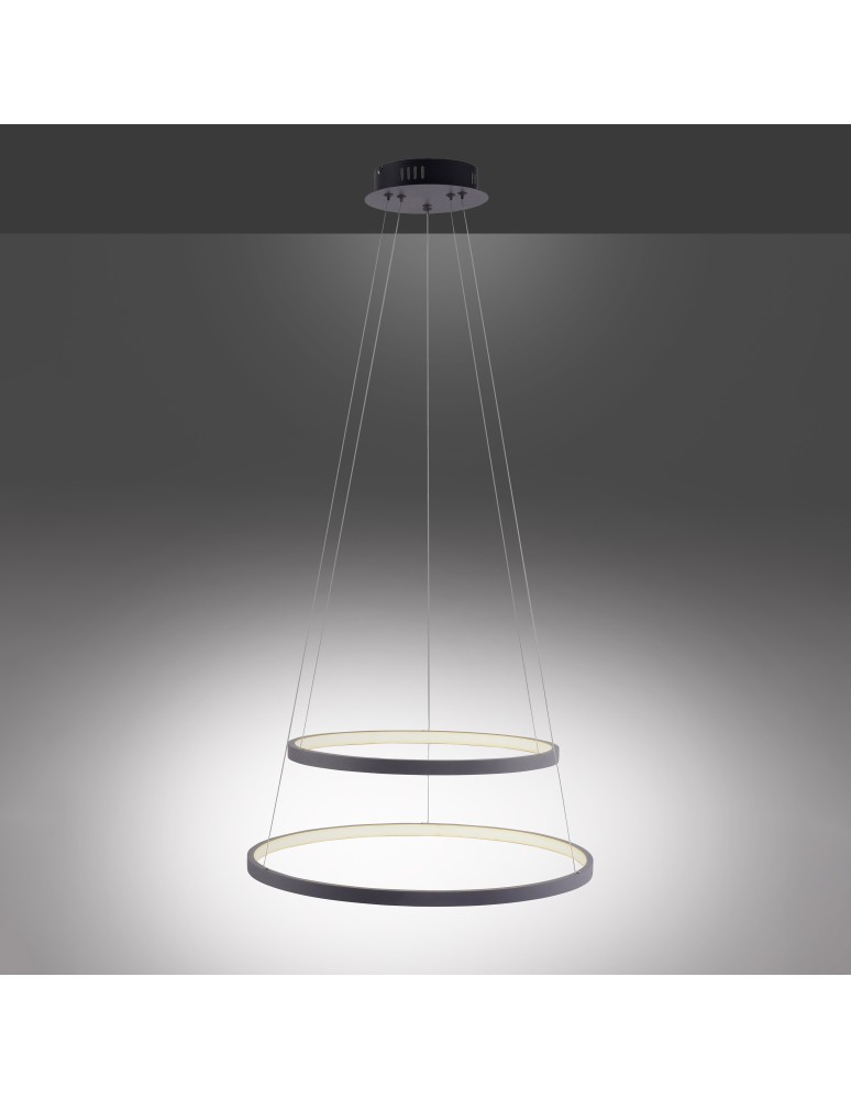 Paul Neuhaus Circle Lampa Wisząca Antracyt 11525-13