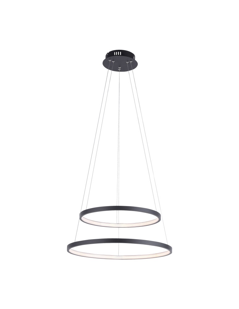 Paul Neuhaus Circle Lampa Wisząca Antracyt 11525-13