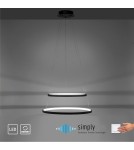 Paul Neuhaus Circle Lampa Wisząca Antracyt 11525-13