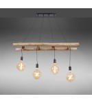 Paul Neuhaus Edgar Lampa Wisząca Czarny/Drewno 15025-18