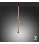 Paul Neuhaus Rope Lampa Wisząca Brązowy 15481-18