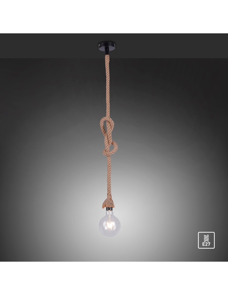 Paul Neuhaus Rope Lampa Wisząca Brązowy 15481-18