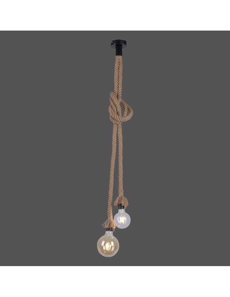 Paul Neuhaus Rope Lampa Wisząca Brązowy 15482-18
