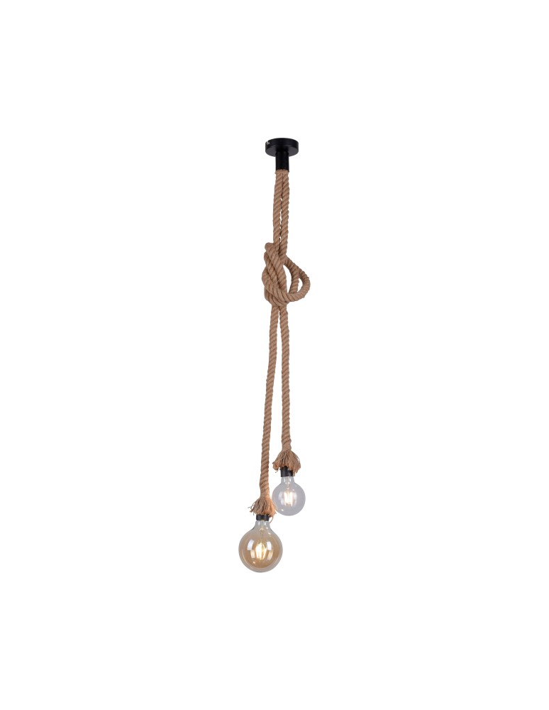 Paul Neuhaus Rope Lampa Wisząca Brązowy 15482-18