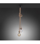 Paul Neuhaus Rope Lampa Wisząca Brązowy 15482-18