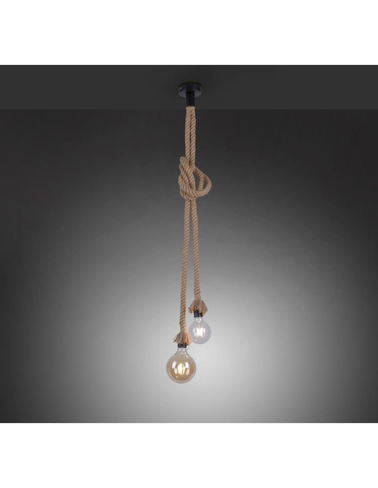 Paul Neuhaus Rope Lampa Wisząca Brązowy 15482-18