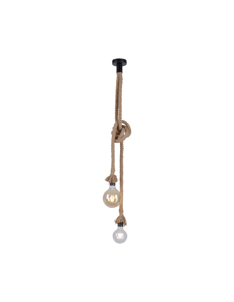 Paul Neuhaus Rope Lampa Wisząca Brązowy 15482-18
