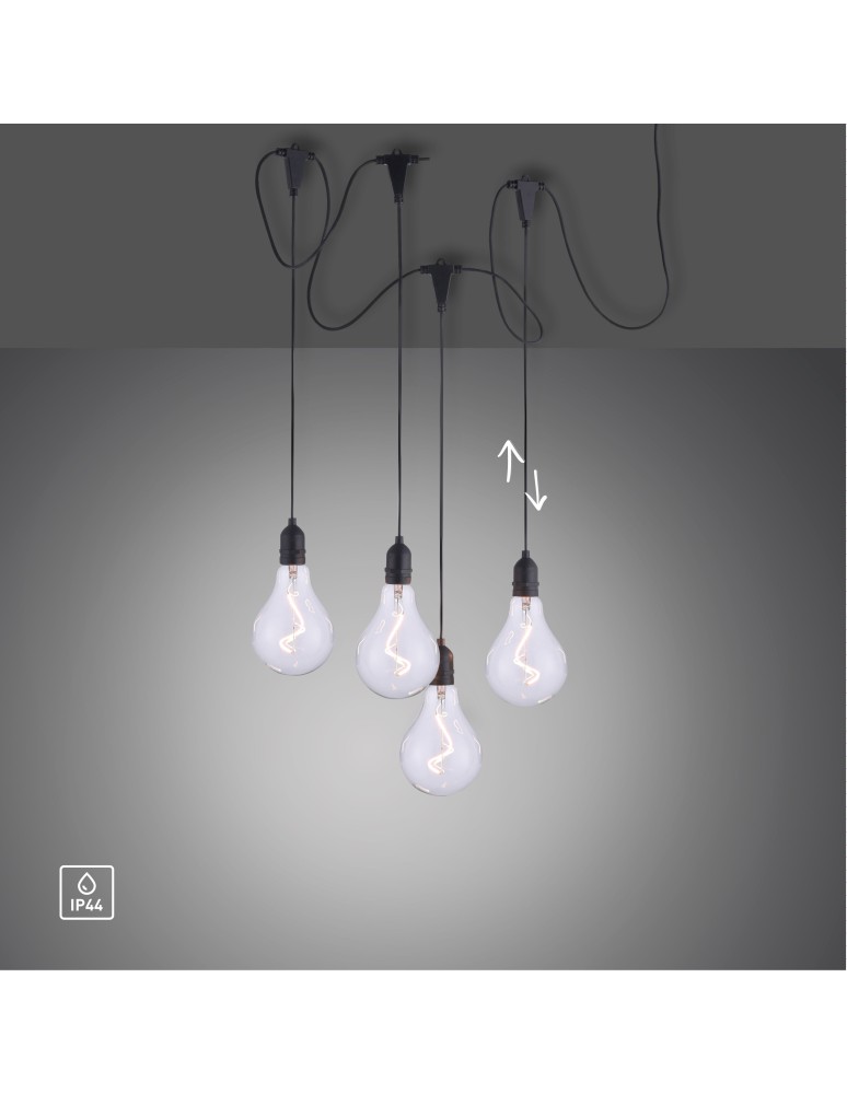 Paul Neuhaus Enni Lampa Wisząca Czarny 19094-18