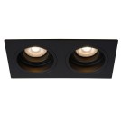 Square flush-mounted lamps - Lucide EMBED Ceiling 2xGU10 black 22959/02/30 - product 2