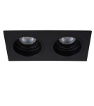 Square flush-mounted lamps - Lucide EMBED Ceiling 2xGU10 black 22959/02/30 - product 3