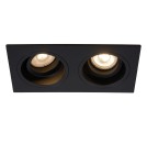 Square flush-mounted lamps - Lucide EMBED Ceiling 2xGU10 black 22959/02/30 - product 4