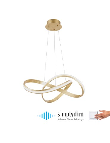 Paul Neuhaus Melinda Lampa Wisząca Złoty 8291-12 - product 2
