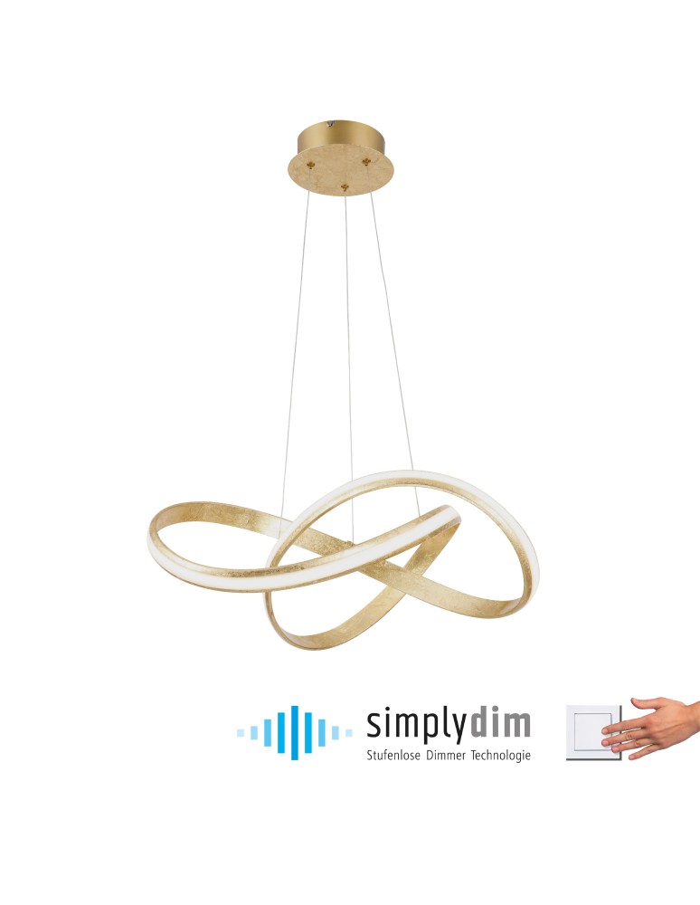 Paul Neuhaus Melinda Lampa Wisząca Złoty 8291-12