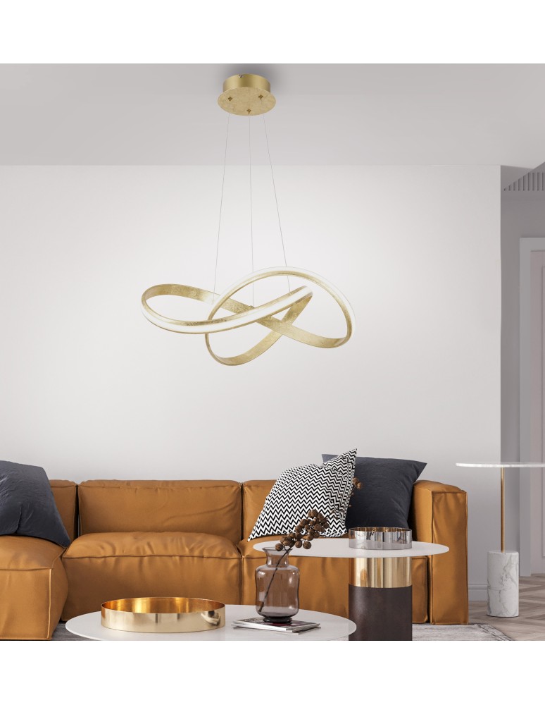 Paul Neuhaus Melinda Lampa Wisząca Złoty 8291-12