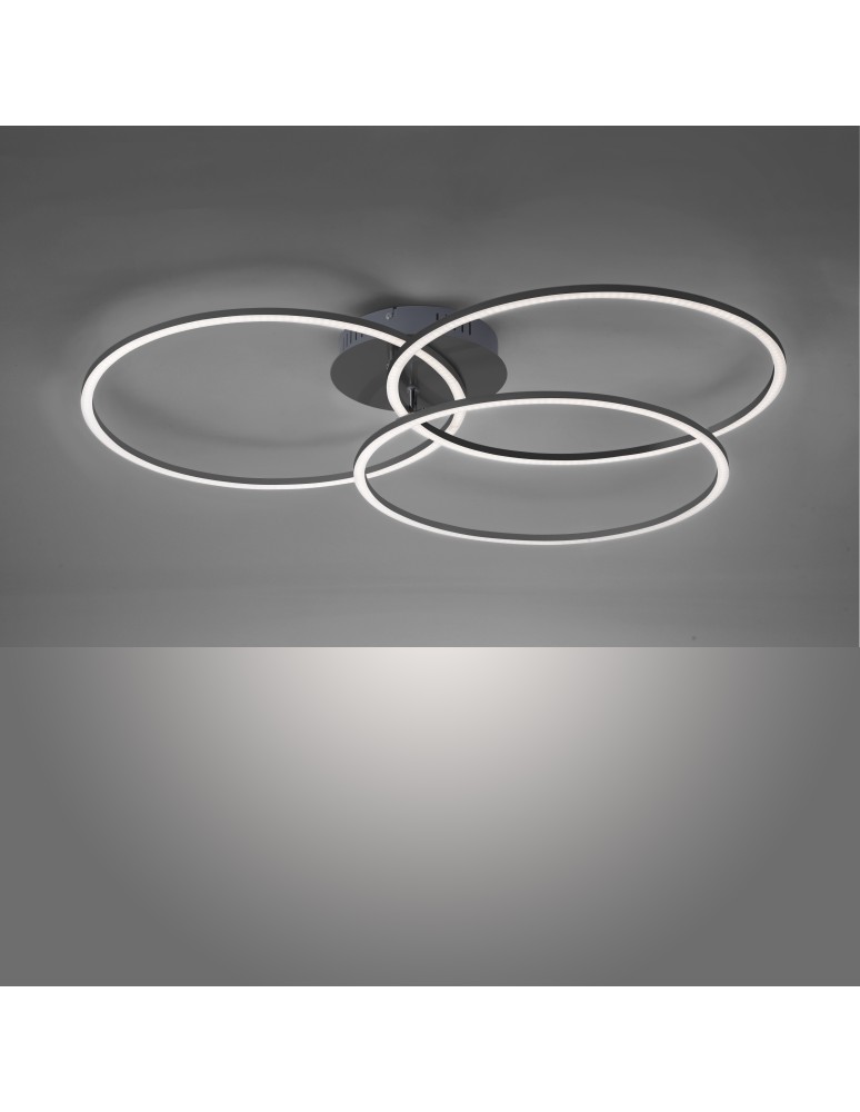 Paul Neuhaus Ivaka Lampa Sufitowa Czarny 14539-18