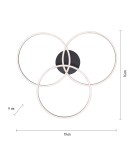 Paul Neuhaus Ivaka Lampa Sufitowa Czarny 14539-18