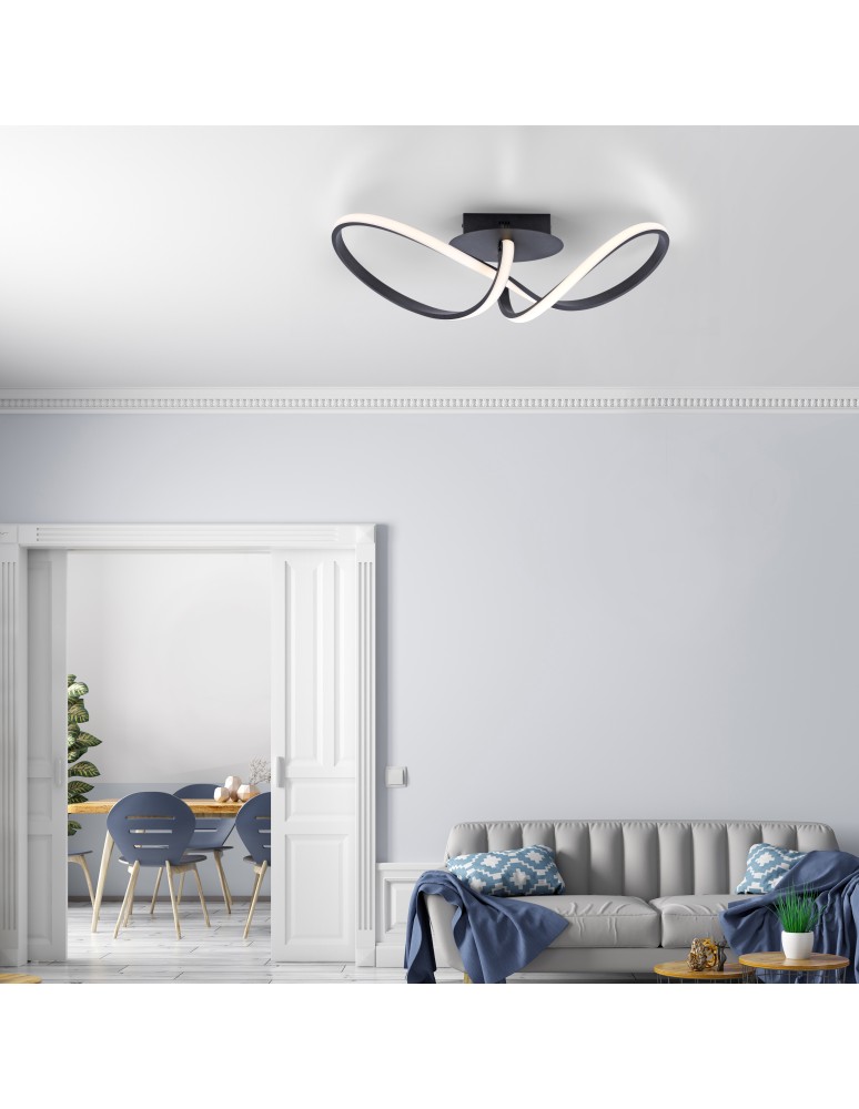 Paul Neuhaus Maria Lampa Sufitowa Czarny 15403-18