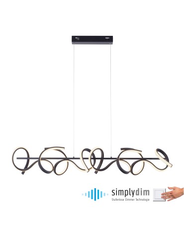 Paul Neuhaus Curls Lampa Wisząca Czarny 19033-18 - product 2