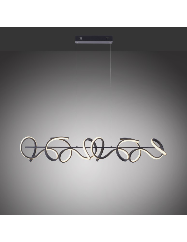 Paul Neuhaus Curls Lampa Wisząca Czarny 19033-18