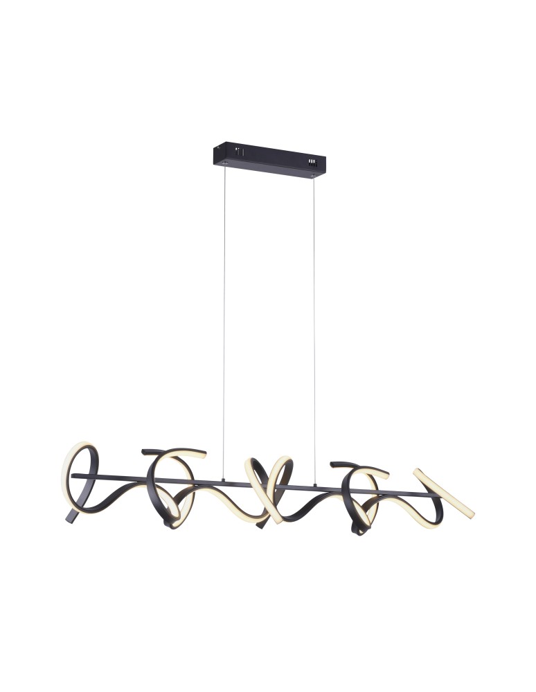 Paul Neuhaus Curls Lampa Wisząca Czarny 19033-18