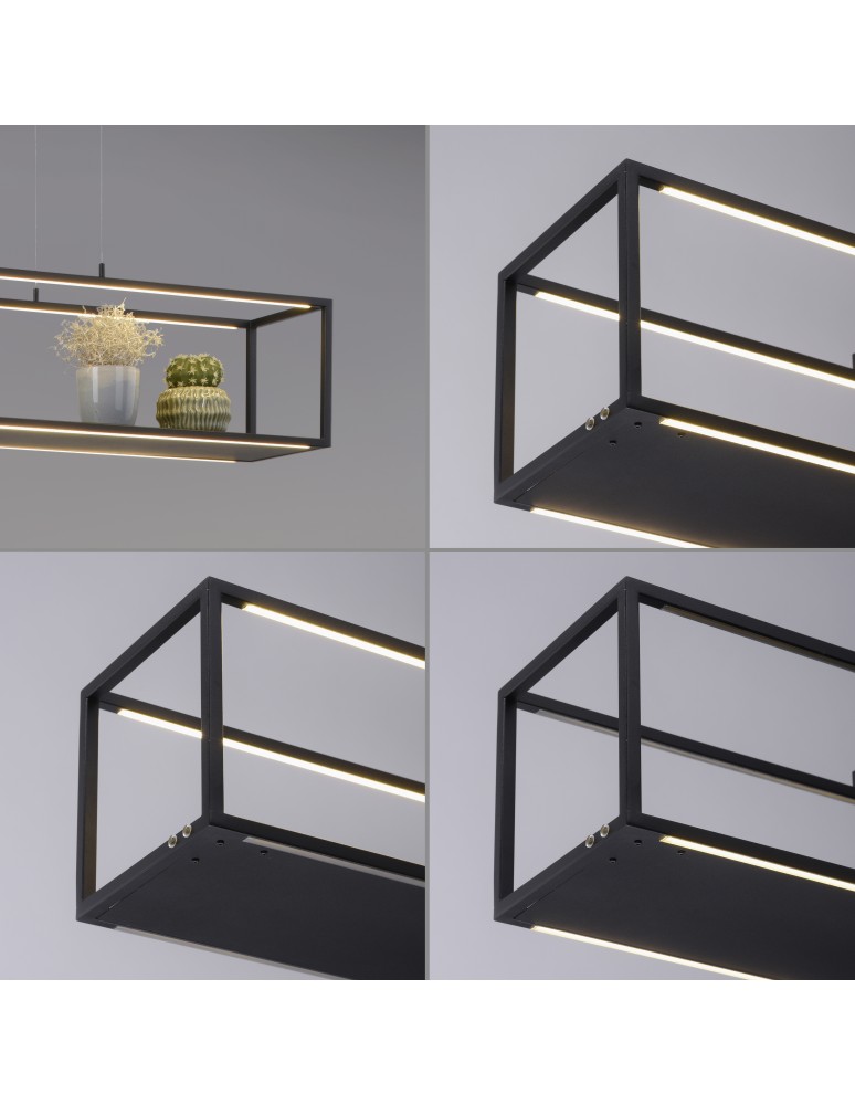 Paul Neuhaus Contura Lampa Wisząca Czarny 2441-18