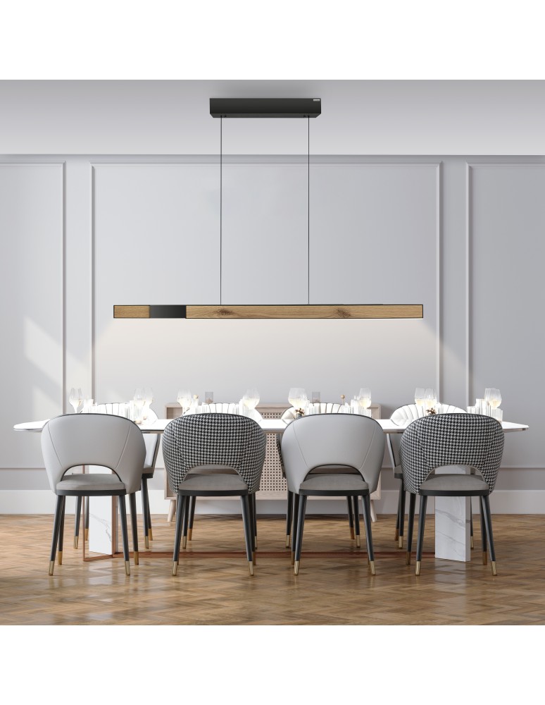 Paul Neuhaus Pure-Moto-Rise Lampa Wisząca Naturalne Drewno 2545-79