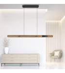 Paul Neuhaus Pure-Moto-Rise Lampa Wisząca Naturalne Drewno 2545-79