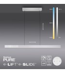Paul Neuhaus Pure-Moto-Rise Lampa Wisząca Aluminium 2545-95