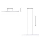 Paul Neuhaus Pure-Moto-Rise Lampa Wisząca Aluminium 2545-95