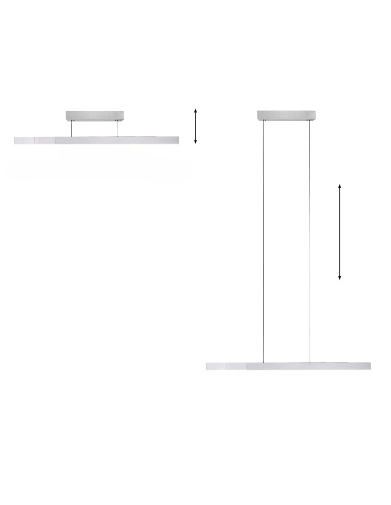 Paul Neuhaus Pure-Moto-Rise Lampa Wisząca Aluminium 2545-95