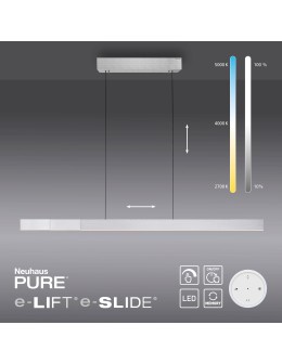 Paul Neuhaus Pure-Moto-Rise Lampa Wisząca Aluminium 2545-95