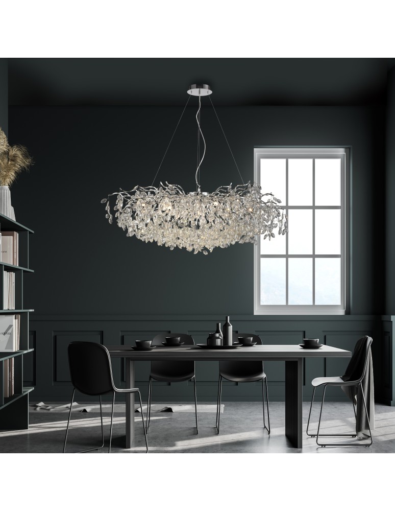 Paul Neuhaus Ricicle Lampa Wisząca Chrom 2036-17