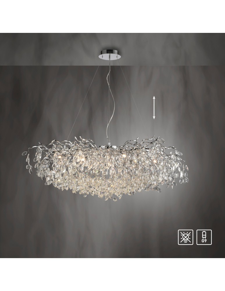 Paul Neuhaus Ricicle Lampa Wisząca Chrom 2036-17