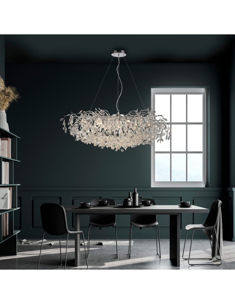 Paul Neuhaus Ricicle Lampa Wisząca Chrom 2036-17