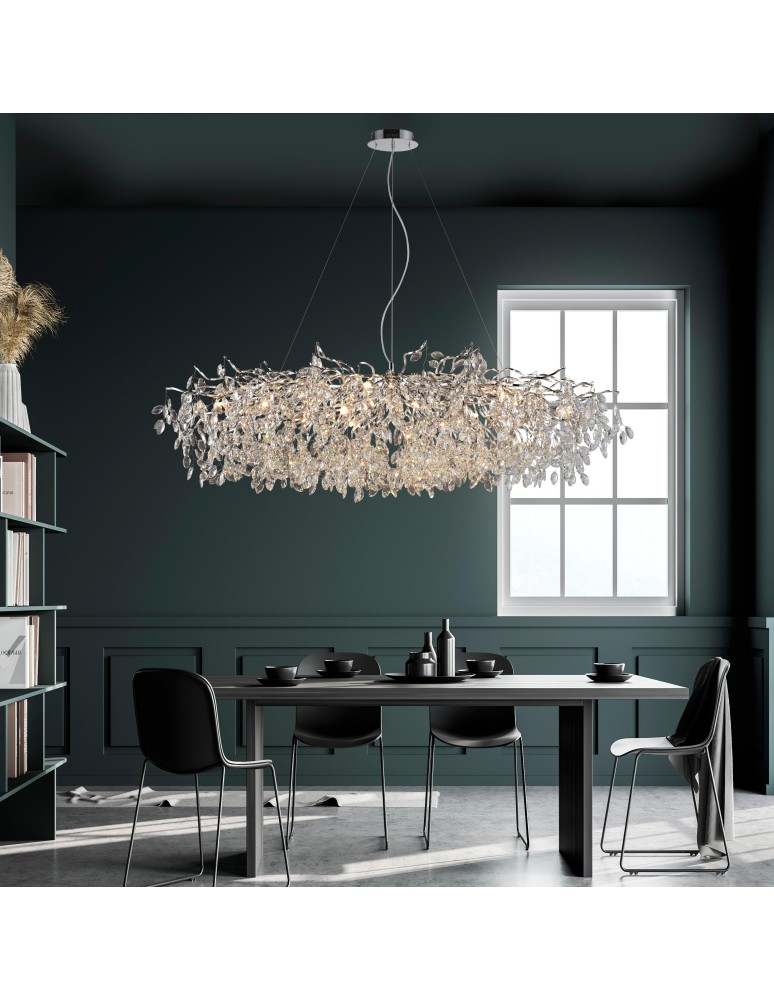 Paul Neuhaus Ricicle Lampa Wisząca Chrom 2037-17