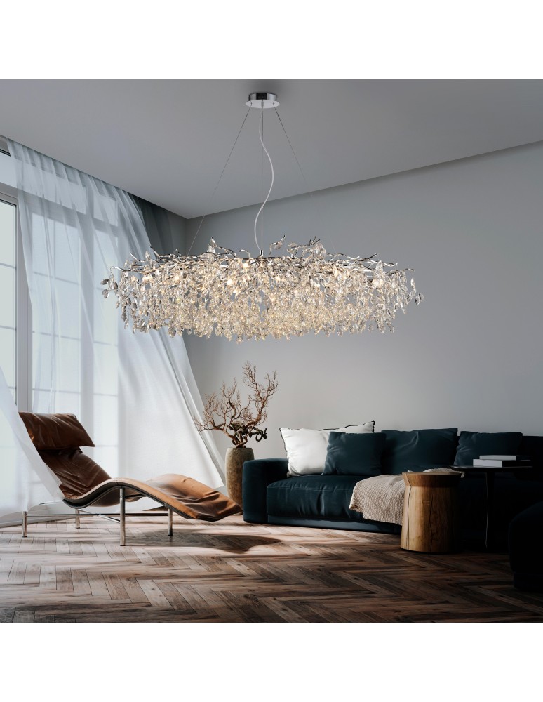 Paul Neuhaus Ricicle Lampa Wisząca Chrom 2037-17